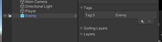 Tags list with Enemy